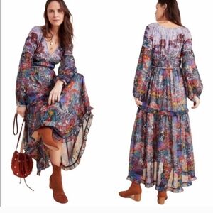 Anthropologie Maeve Annabella Maxi Dress Size 8
